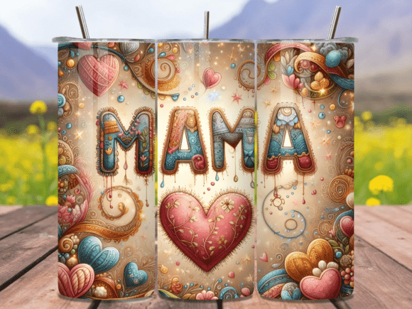 Download Boho Mama Heart Embroidery Tumbler Wrap - Heart embroidery Collection
