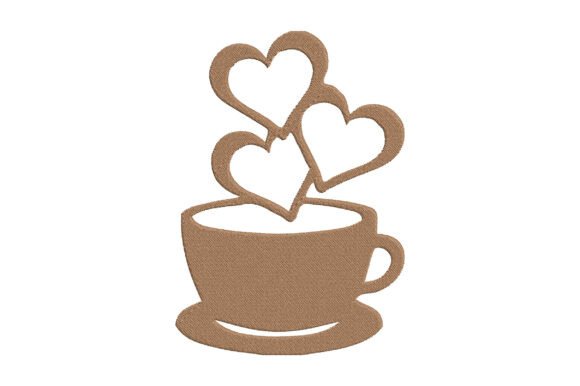 Download Coffee Love Embroidery Design - Premium Bundle