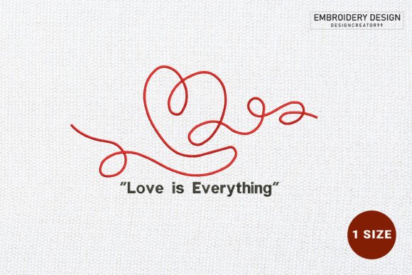 Download Love Embroidery Design - Premium Resources