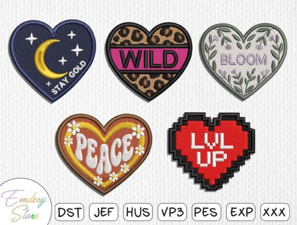 Download Heart Embroidery Design Bundle - Heart embroidery Collection
