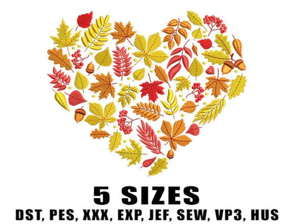 Download Floral Heart Embroidery Design - Heart embroidery Collection